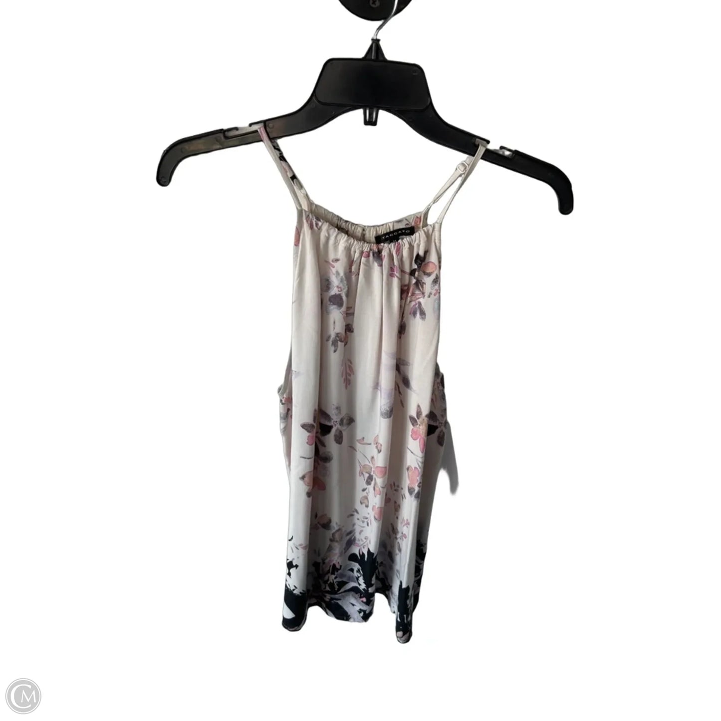 Blouse Sleeveless By Staccato In Cream & Pink, Size: M
