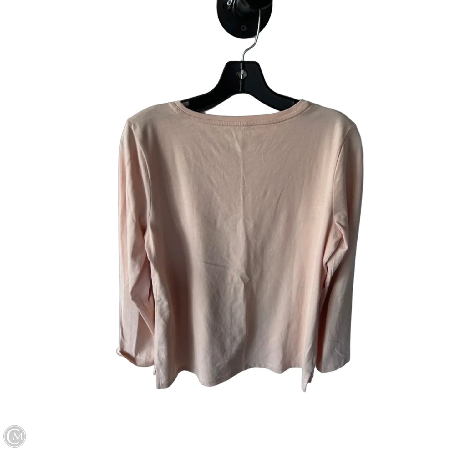 Top Long Sleeve Basic By Talbots In Orange, Size: Mp