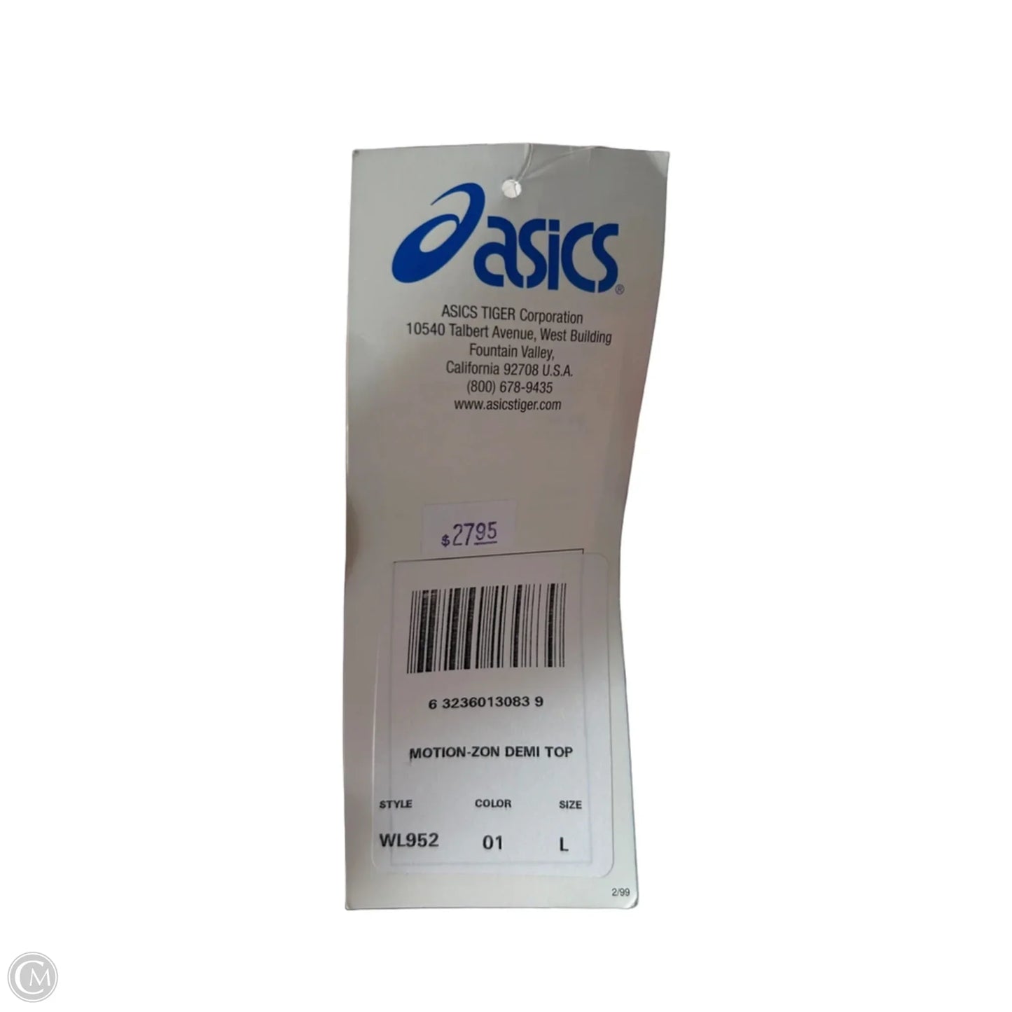 Athletic Bra By Asics In White, Size: L