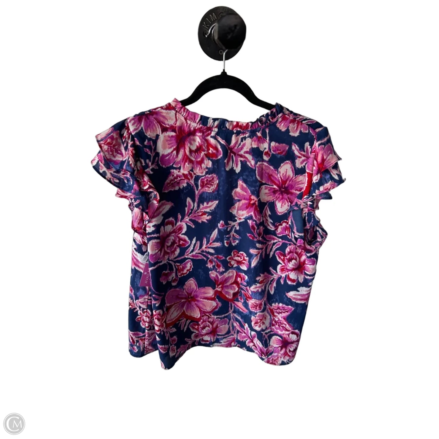Blouse Sleeveless By 1.state In Blue & Pink, Size: L