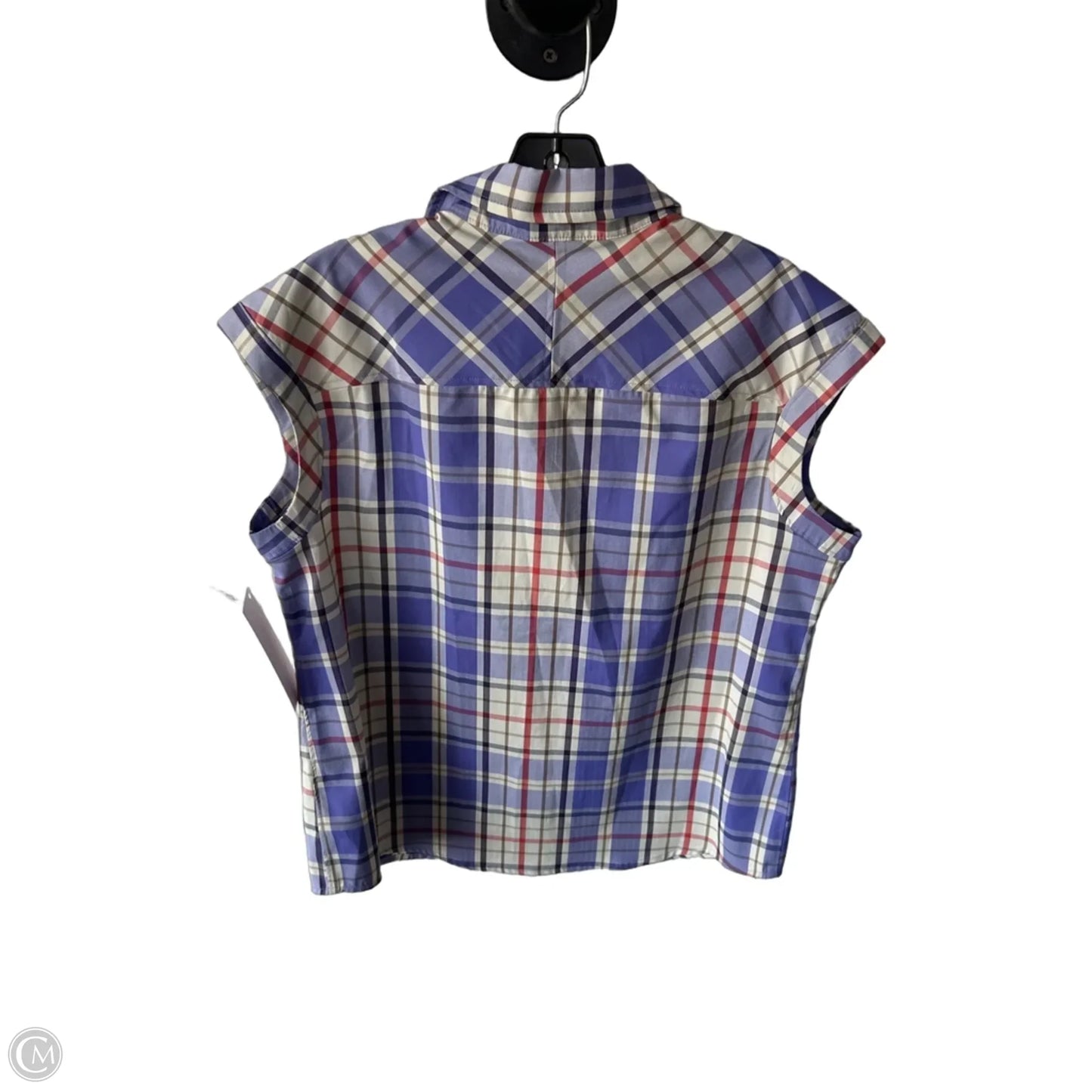 Top Sleeveless By Clothes Mentor In Purple & Tan, Size: M