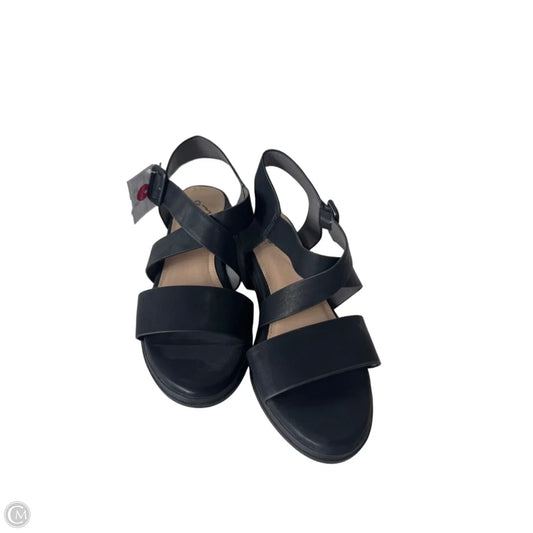 Sandals Heels Block By Cliffs By White Mountain In Black, Size: 9