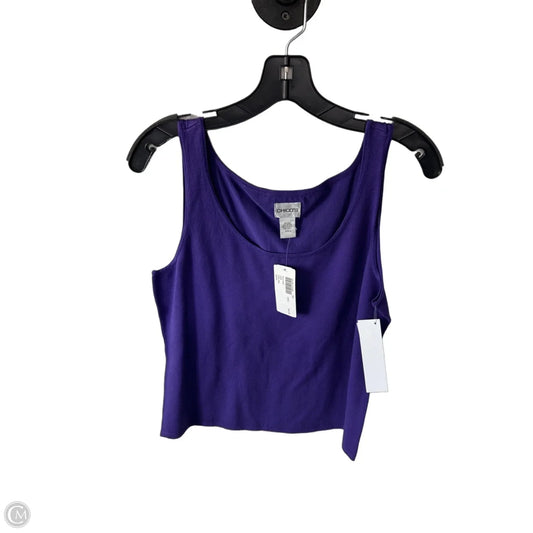 Top Sleeveless By Chicos In Purple, Size: L