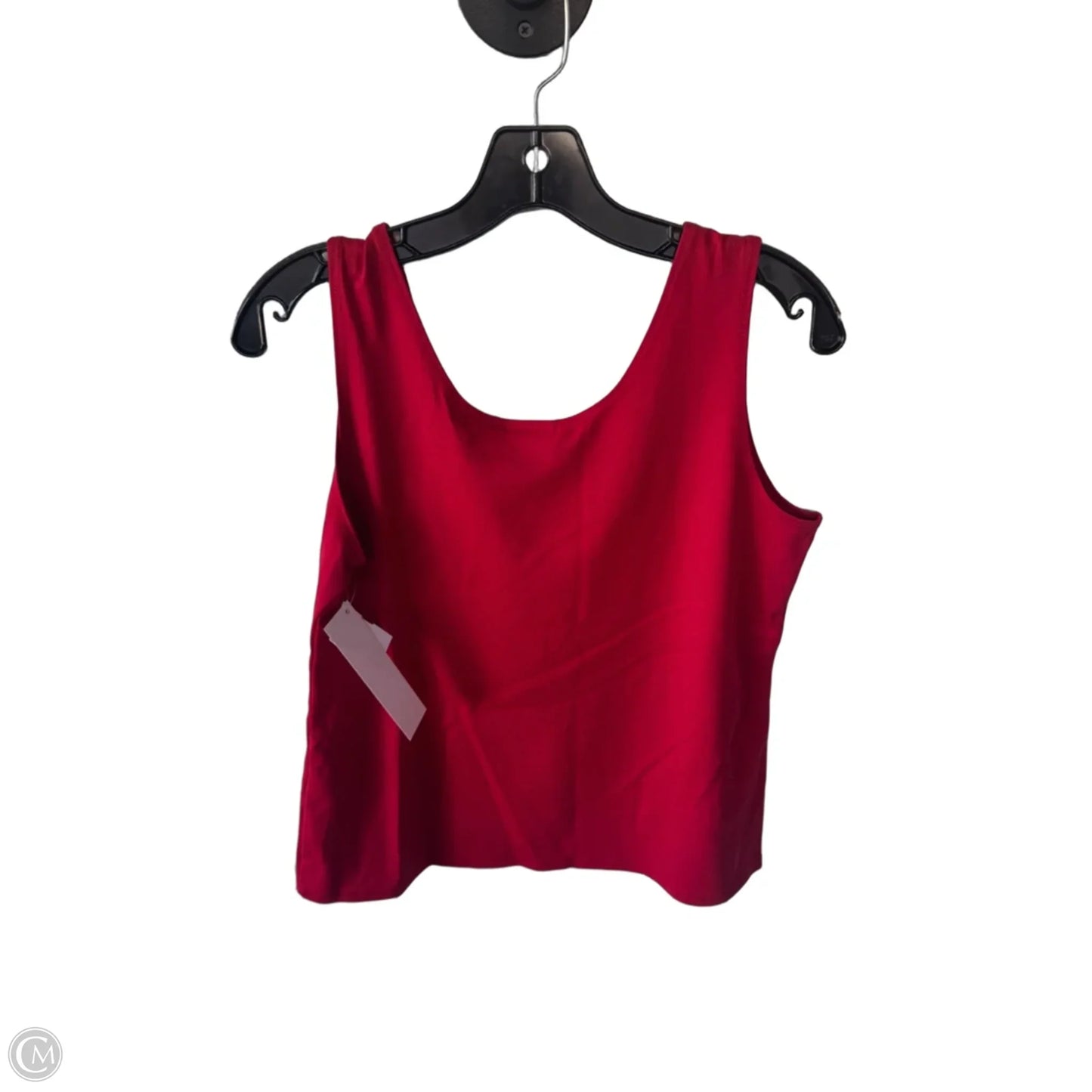 Top Sleeveless By Chicos In Red, Size: L