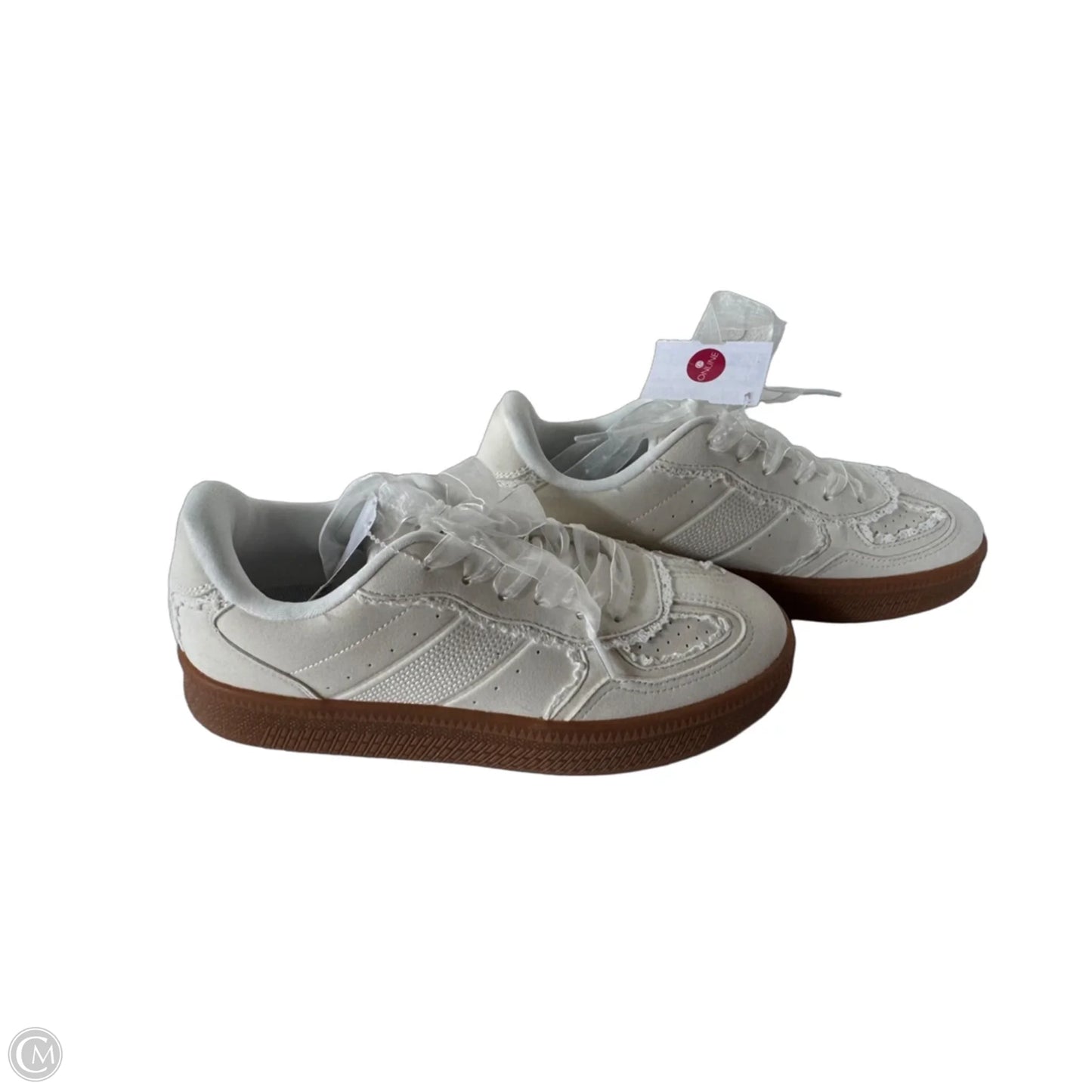 Shoes Sneakers Platform By Clothes Mentor In Cream, Size: 8