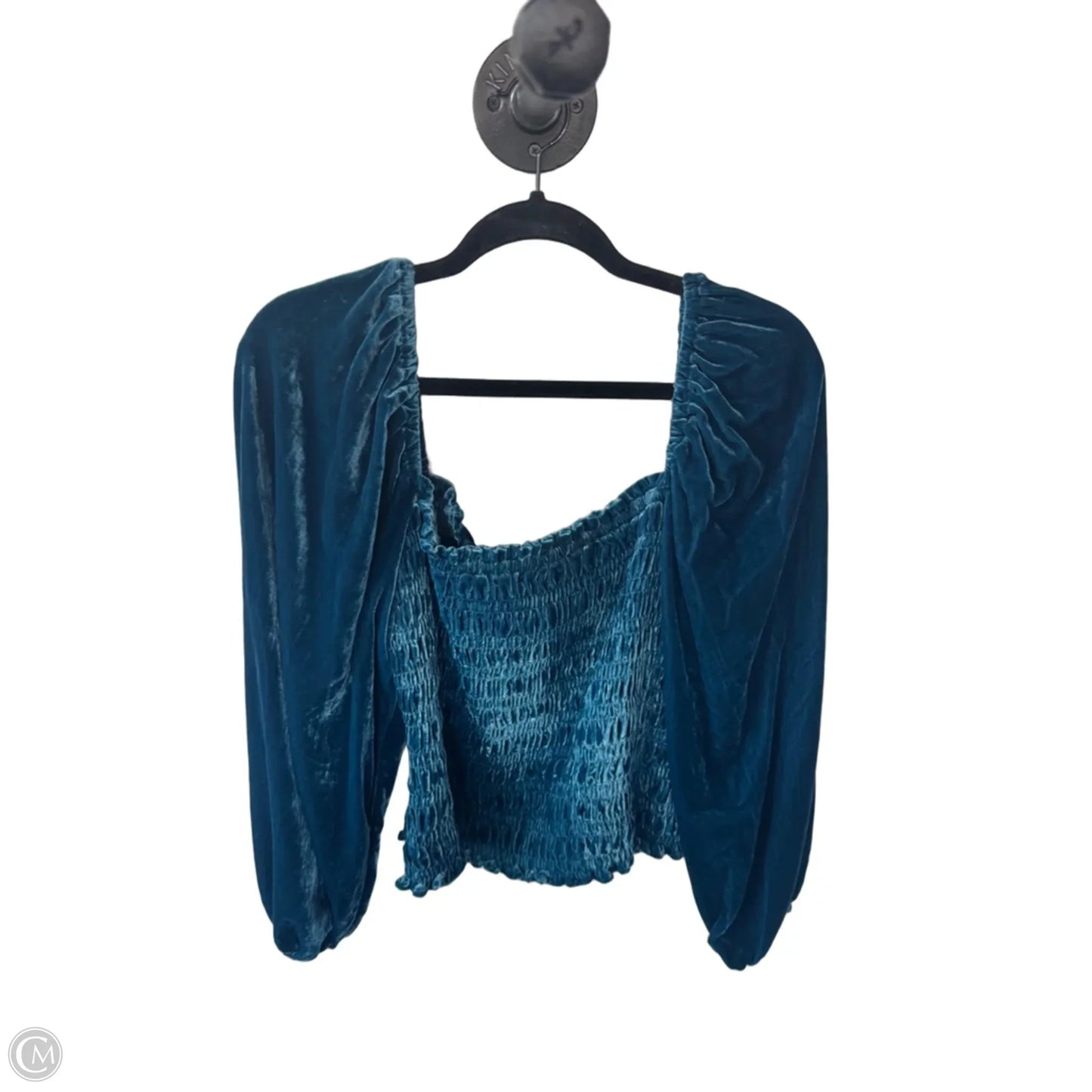 Blouse Long Sleeve By Anthropologie In Blue, Size: Xl