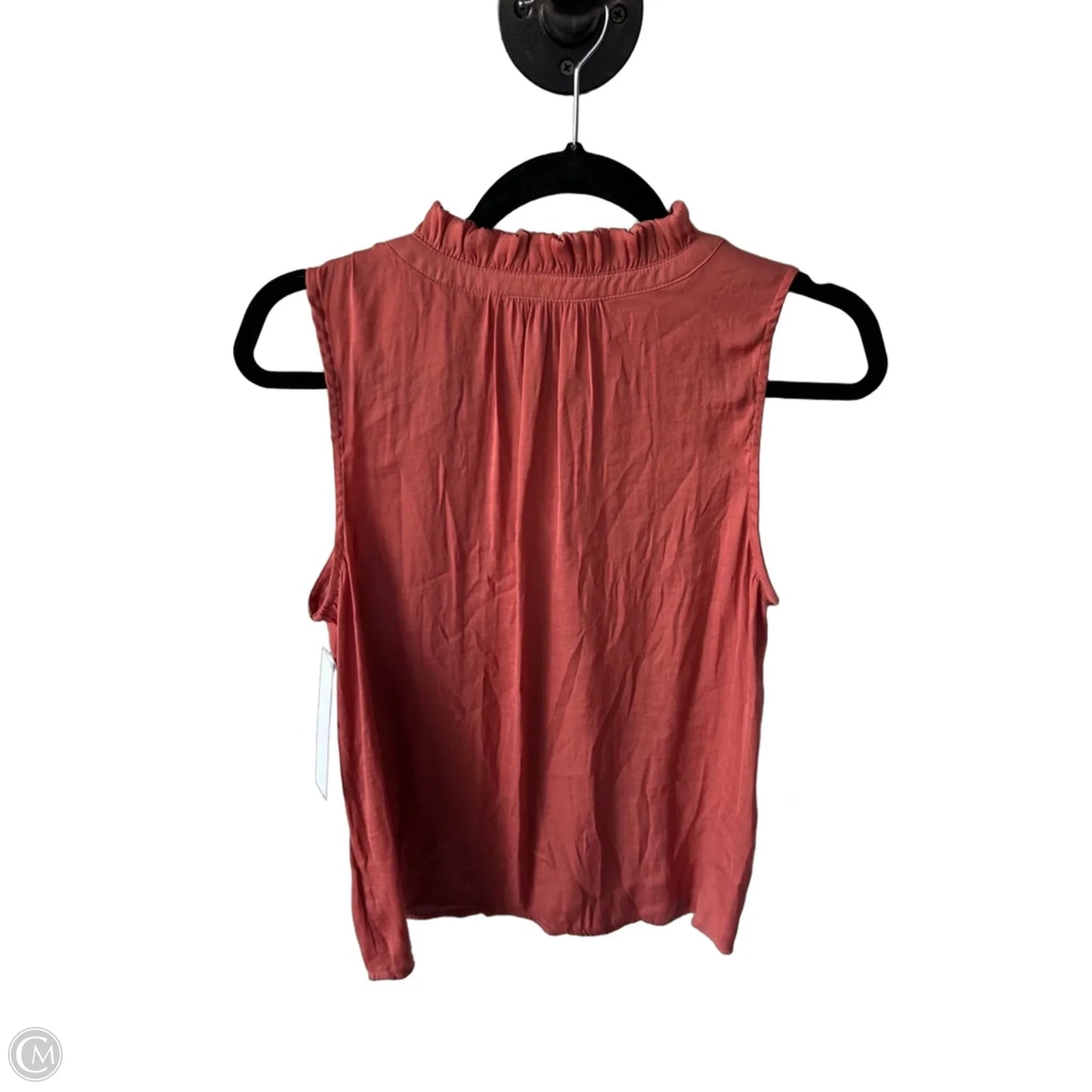 Blouse Sleeveless By Simply Vera In Orange, Size: M
