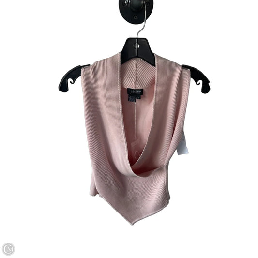 Vest Sweater By Clothes Mentor In Pink, Size: S