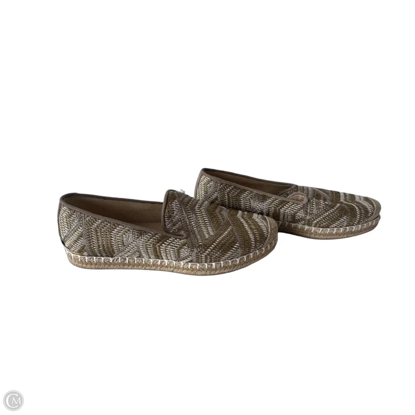 Shoes Designer By Stuart Weitzman In Green & Tan, Size: 5.5