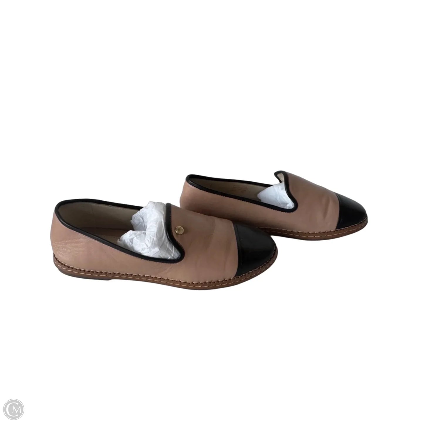 Shoes Flats By Cole-haan In Black & Tan, Size: 5.5