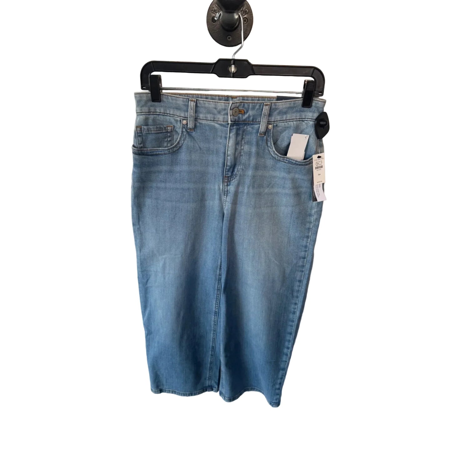 Jeans Wide Leg By Talbots In Blue Denim, Size: 4p