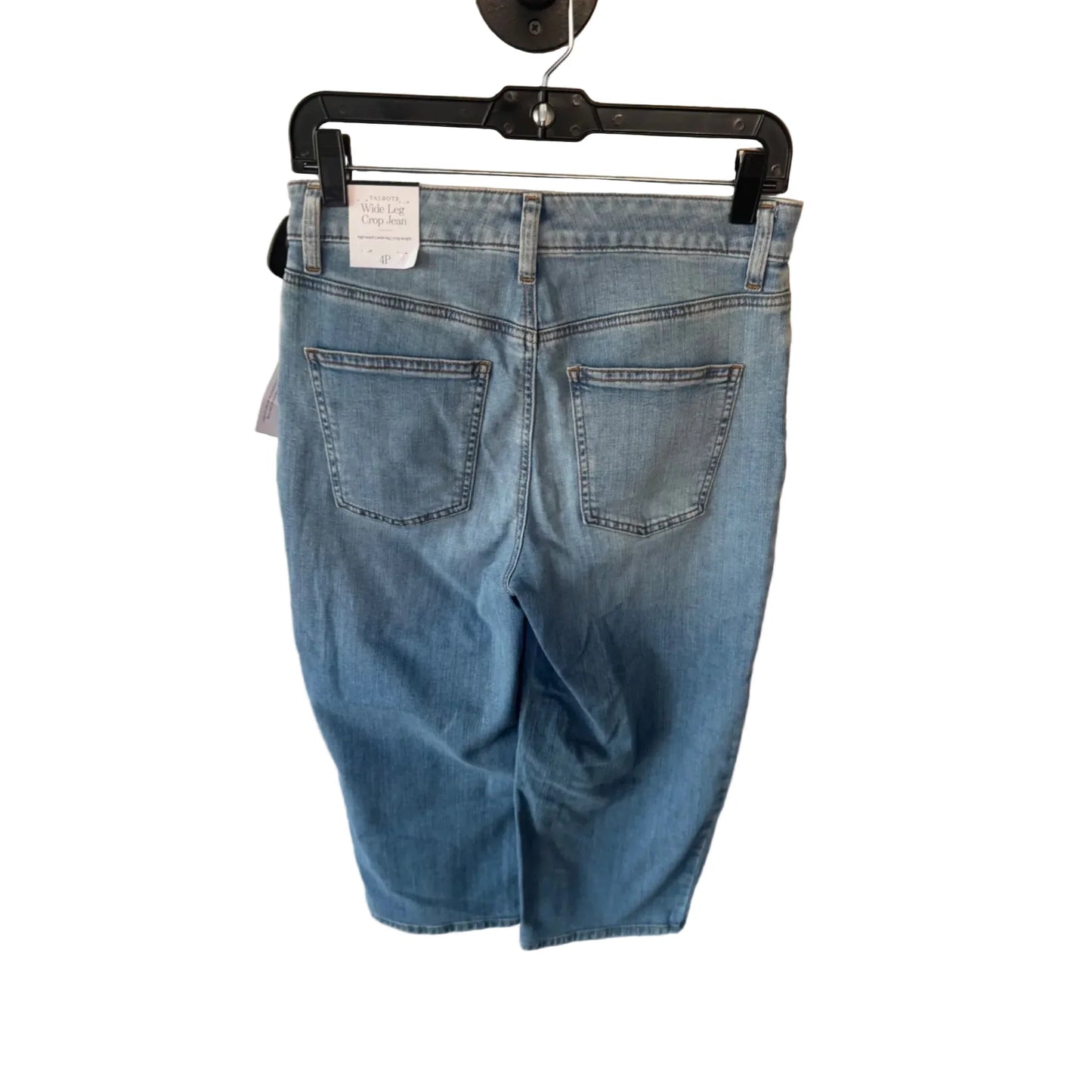 Jeans Wide Leg By Talbots In Blue Denim, Size: 4p