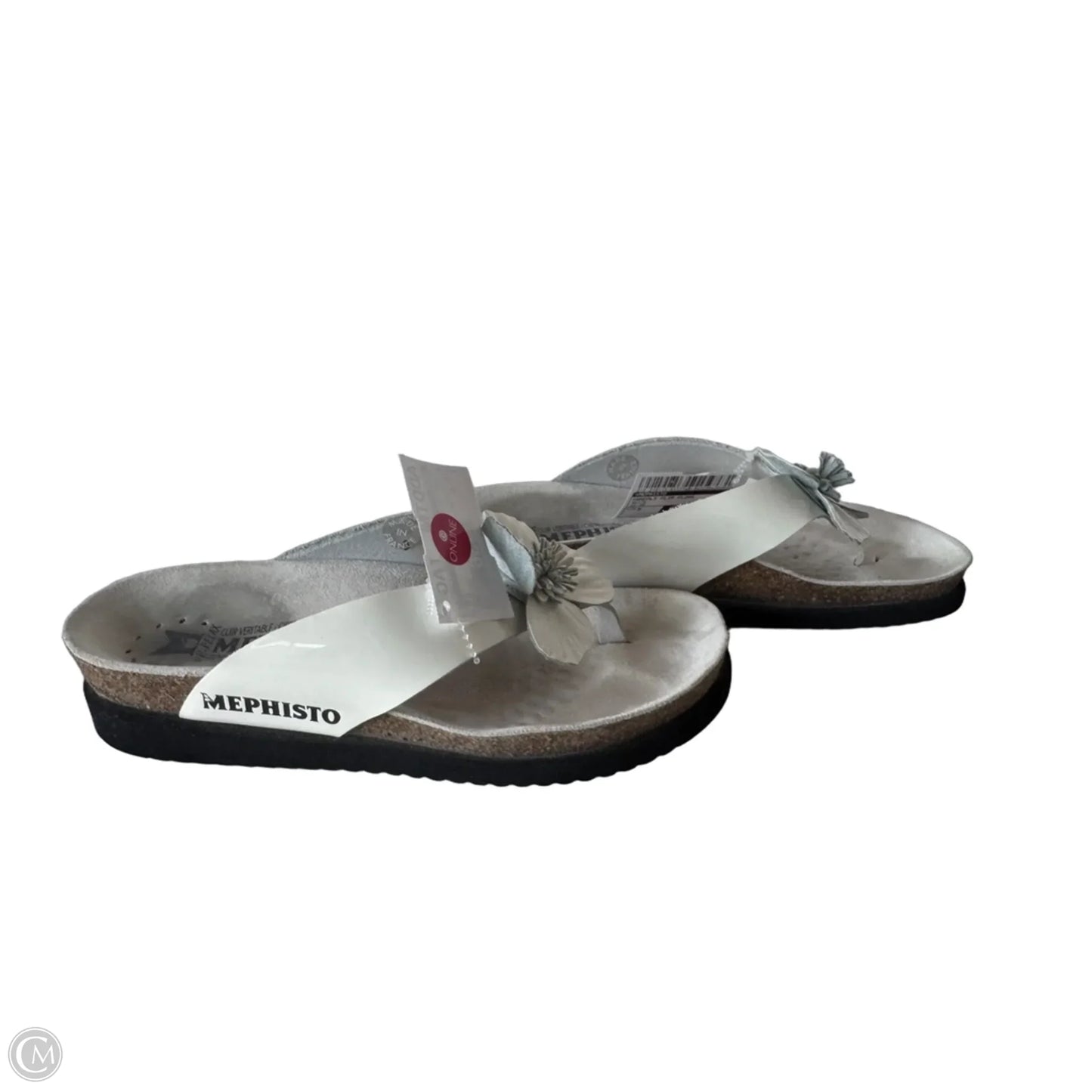 Sandals Flip Flops By Mephisto In White, Size: 5