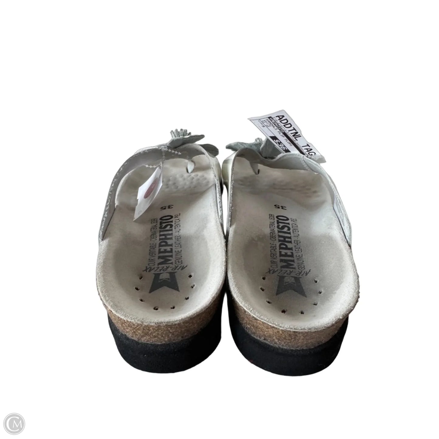 Sandals Flip Flops By Mephisto In White, Size: 5