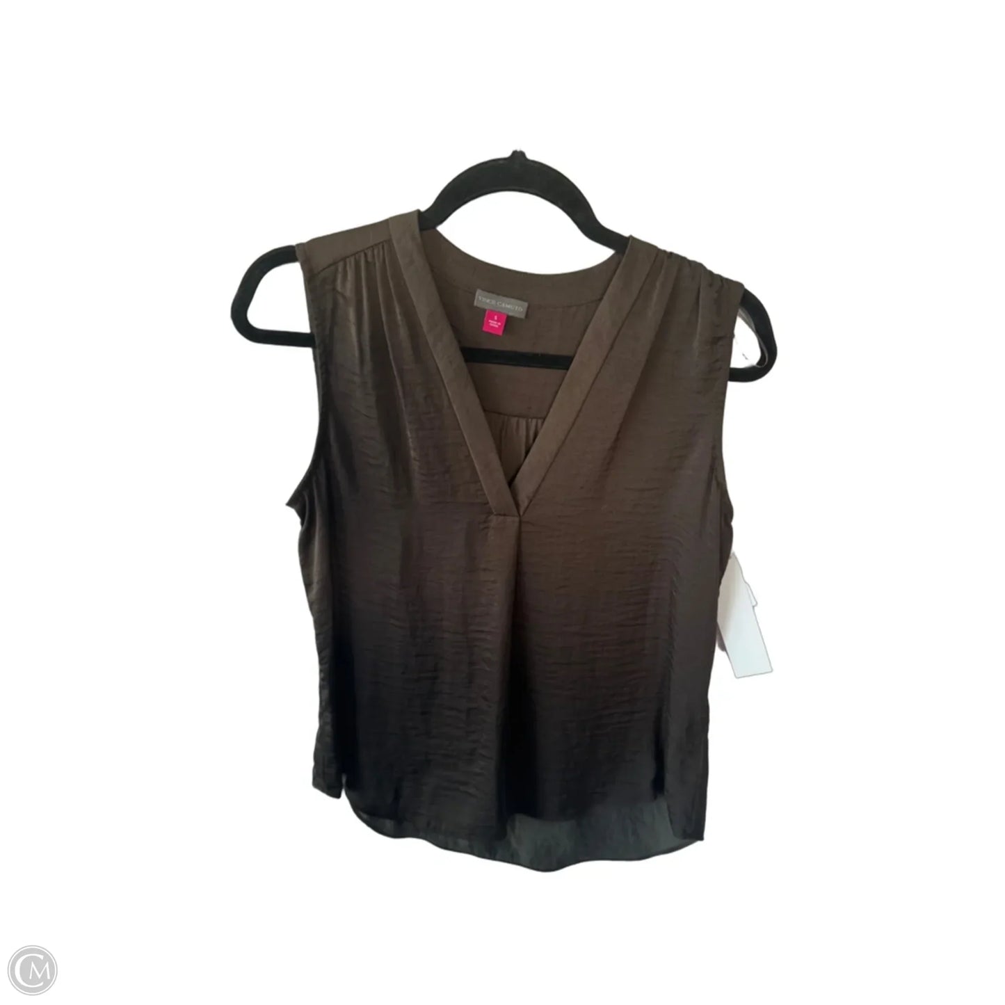 Blouse Sleeveless By Vince Camuto In Brown, Size: S