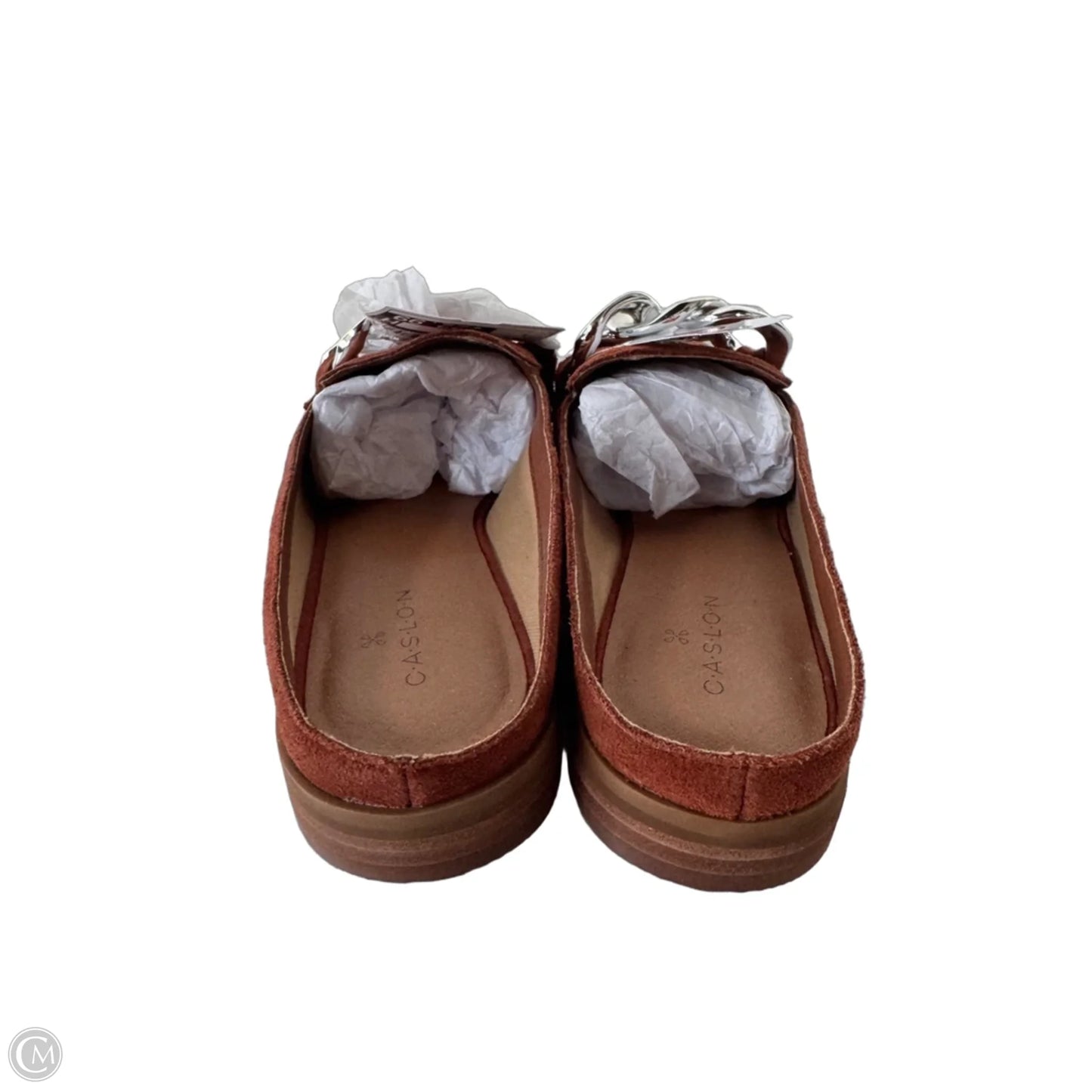 Shoes Flats By Caslon In Brown & Silver, Size: 5