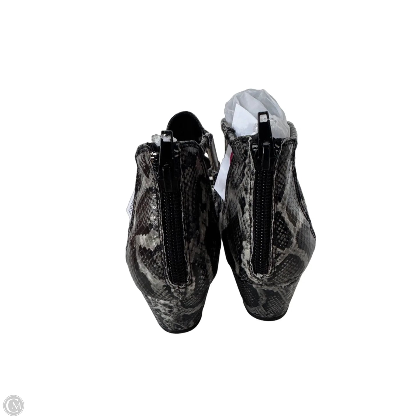 Sandals Heels Wedge By Clothes Mentor In Snakeskin Print, Size: 5