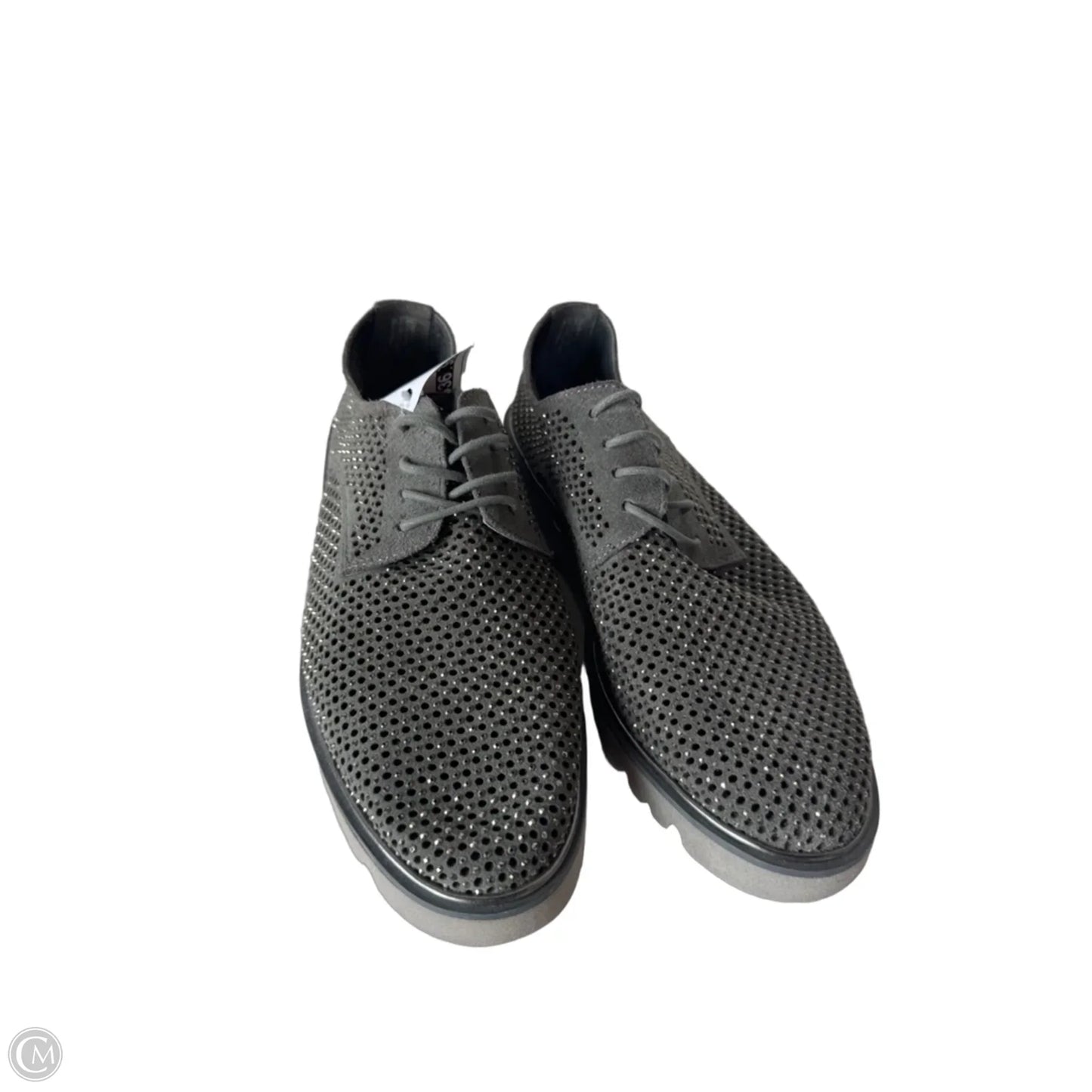 Shoes Flats By Donald Pliner In Grey & Silver, Size: 6.5