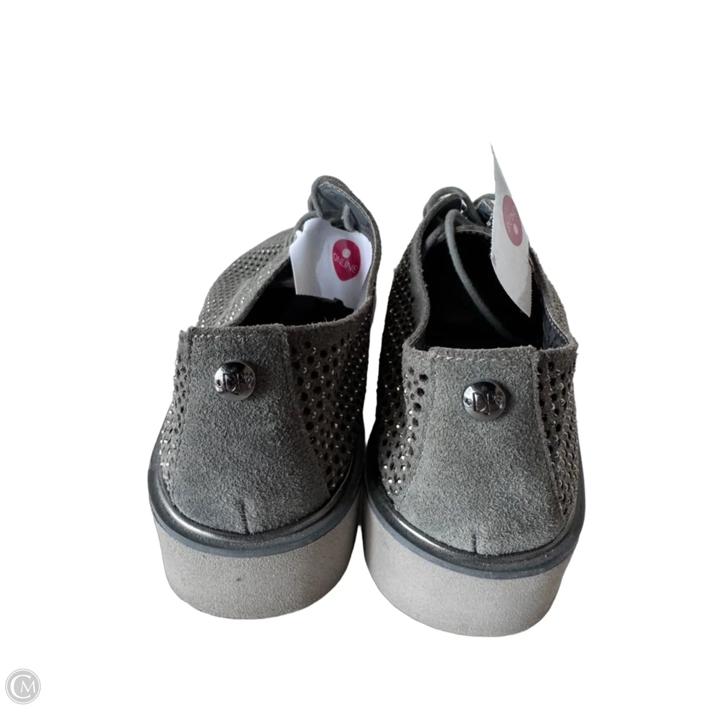 Shoes Flats By Donald Pliner In Grey & Silver, Size: 6.5