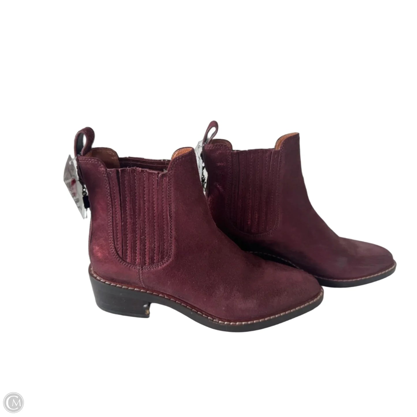 Boots Designer By Coach In Red, Size: 6