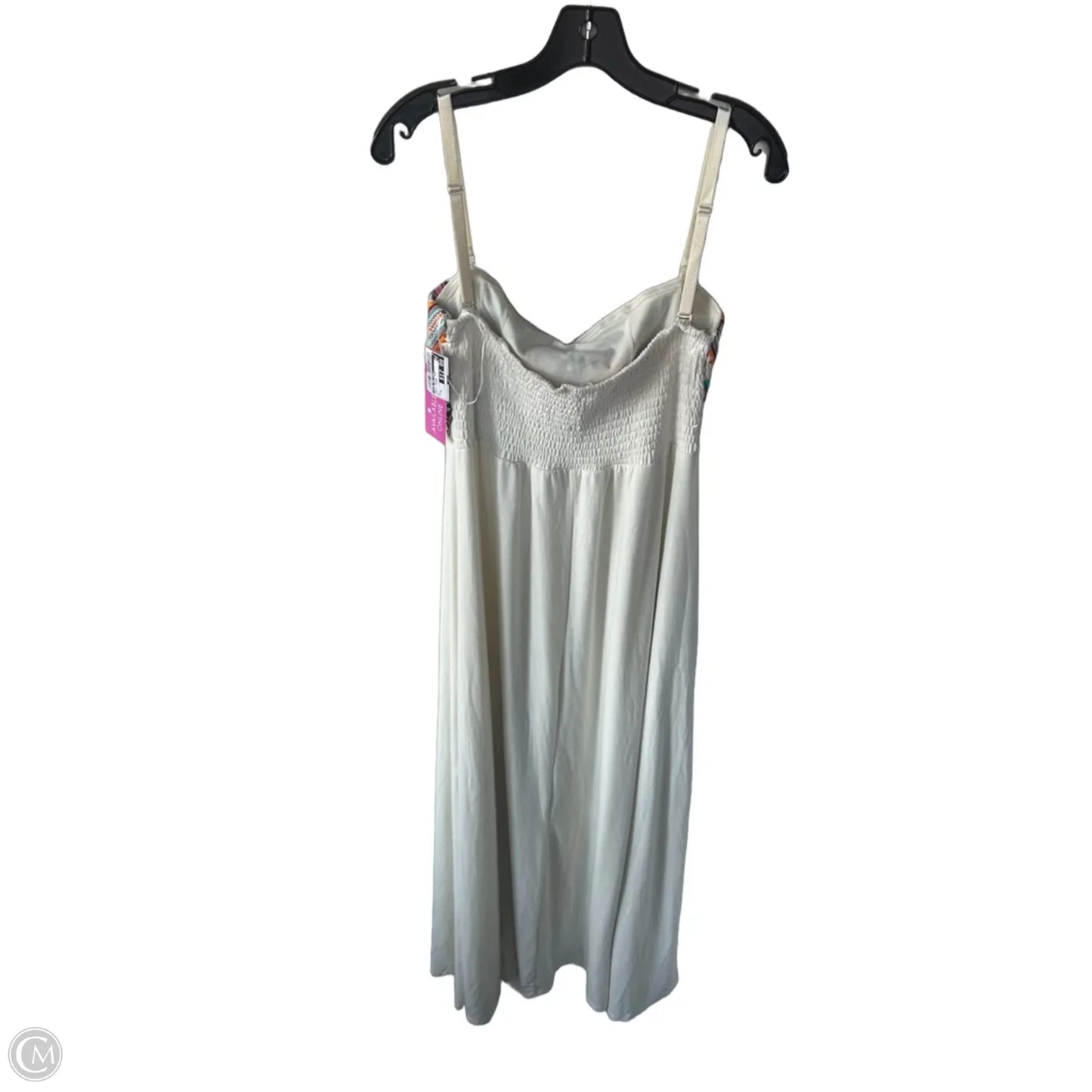 Dress Casual Maxi By Thyme And Honey In Cream & Orange, Size: Xl