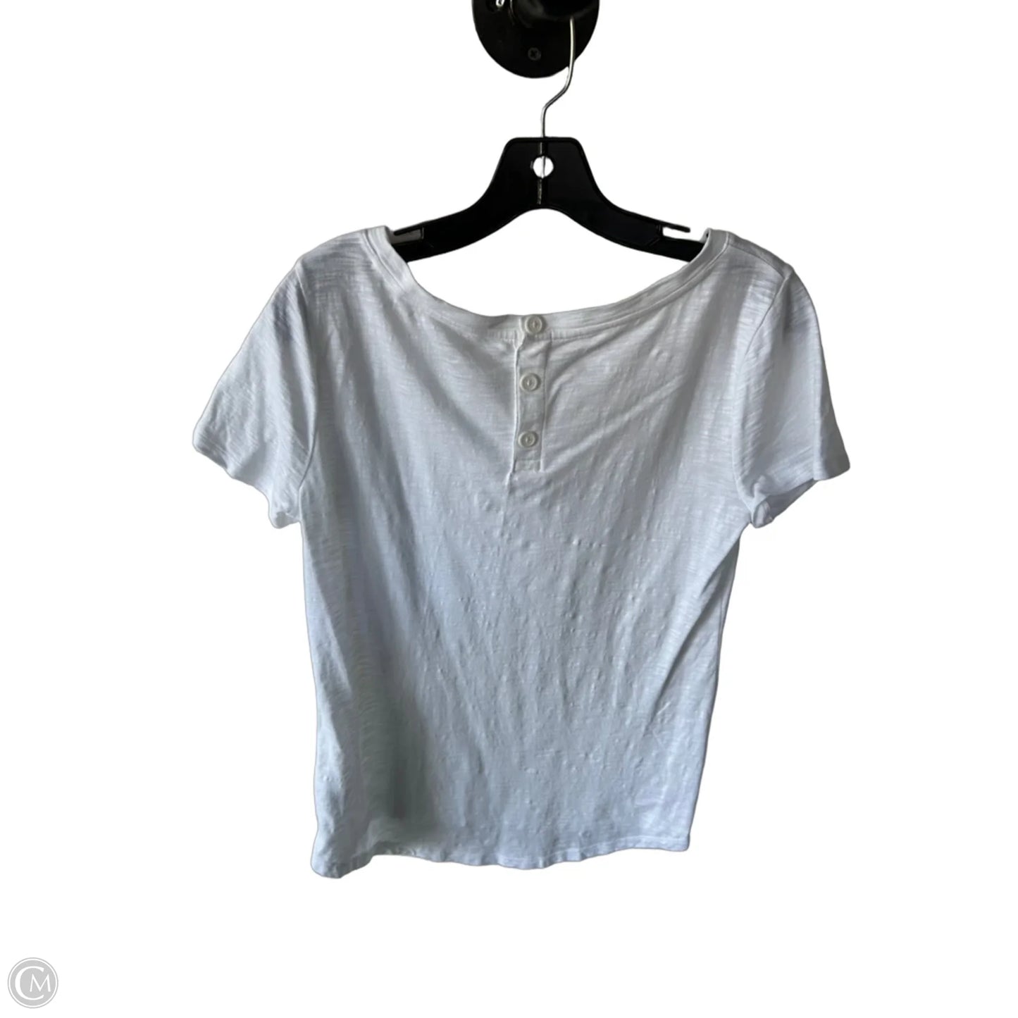 Top Short Sleeve By Talbots In White, Size: S