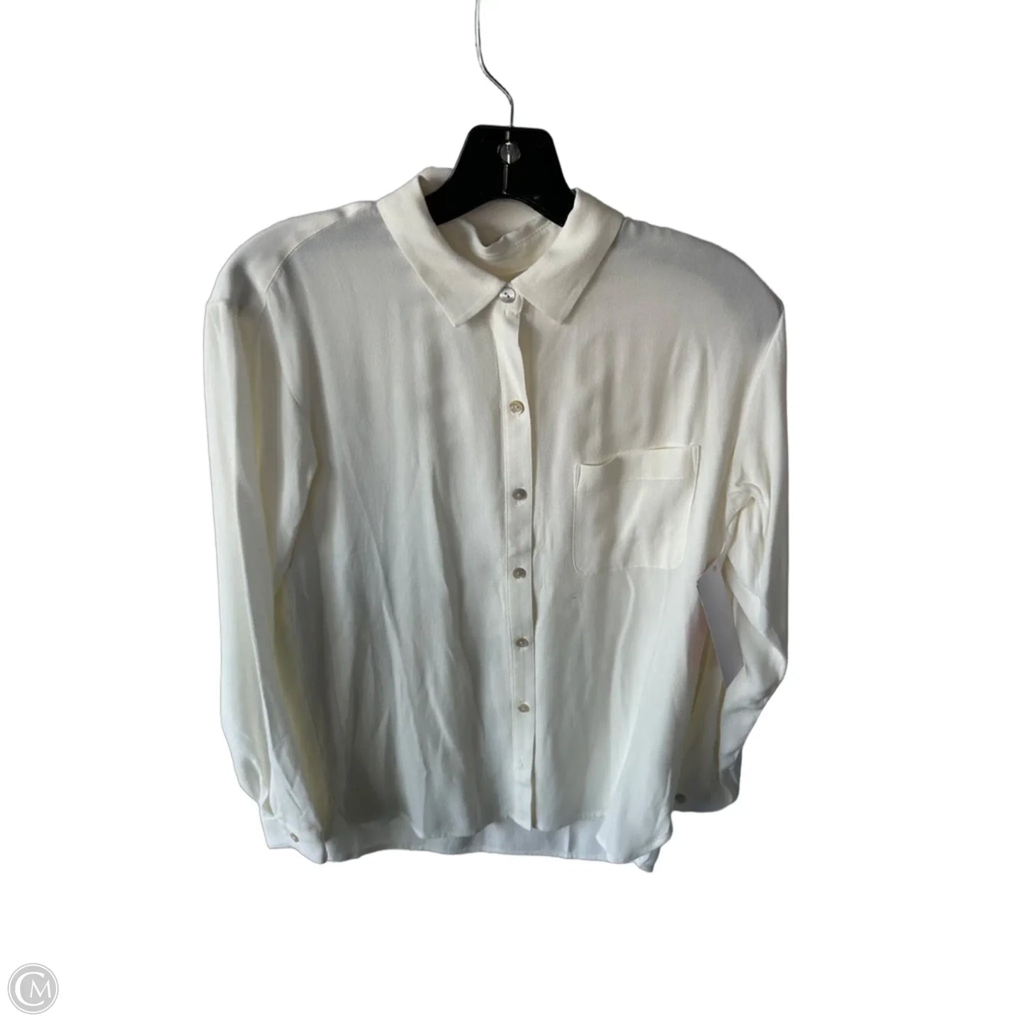 Blouse Long Sleeve By J. Jill In Cream, Size: Xs