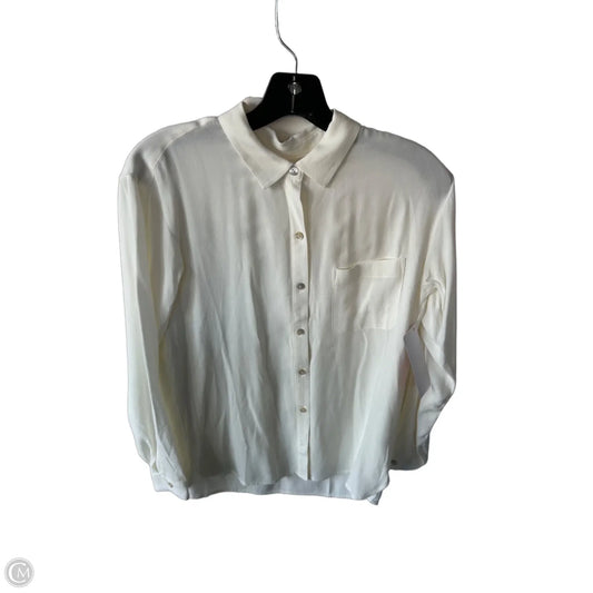 Blouse Long Sleeve By J. Jill In Cream, Size: Xs