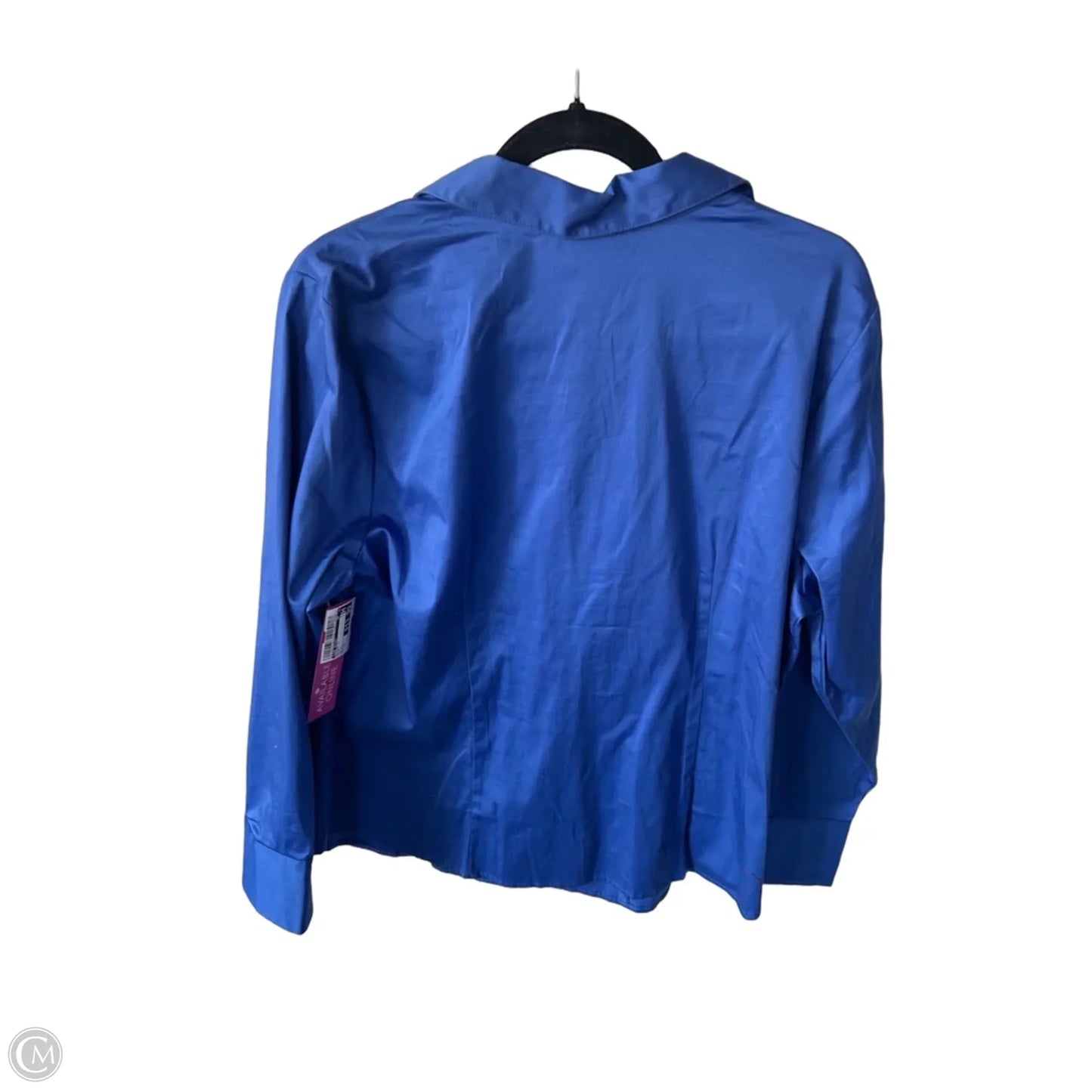 Blouse Long Sleeve By Lane Bryant In Blue, Size: 1x