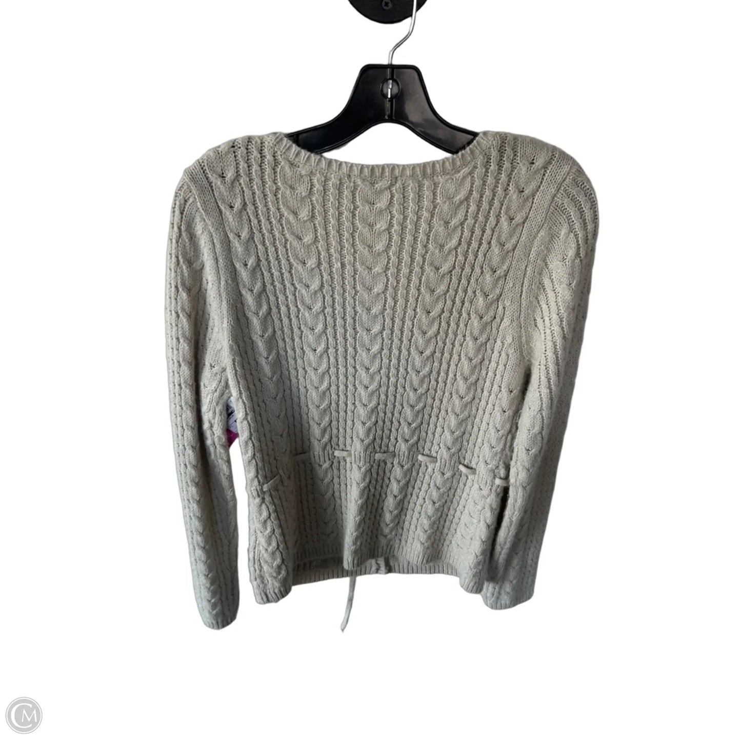 Sweater Cardigan By H&m In Tan, Size: S