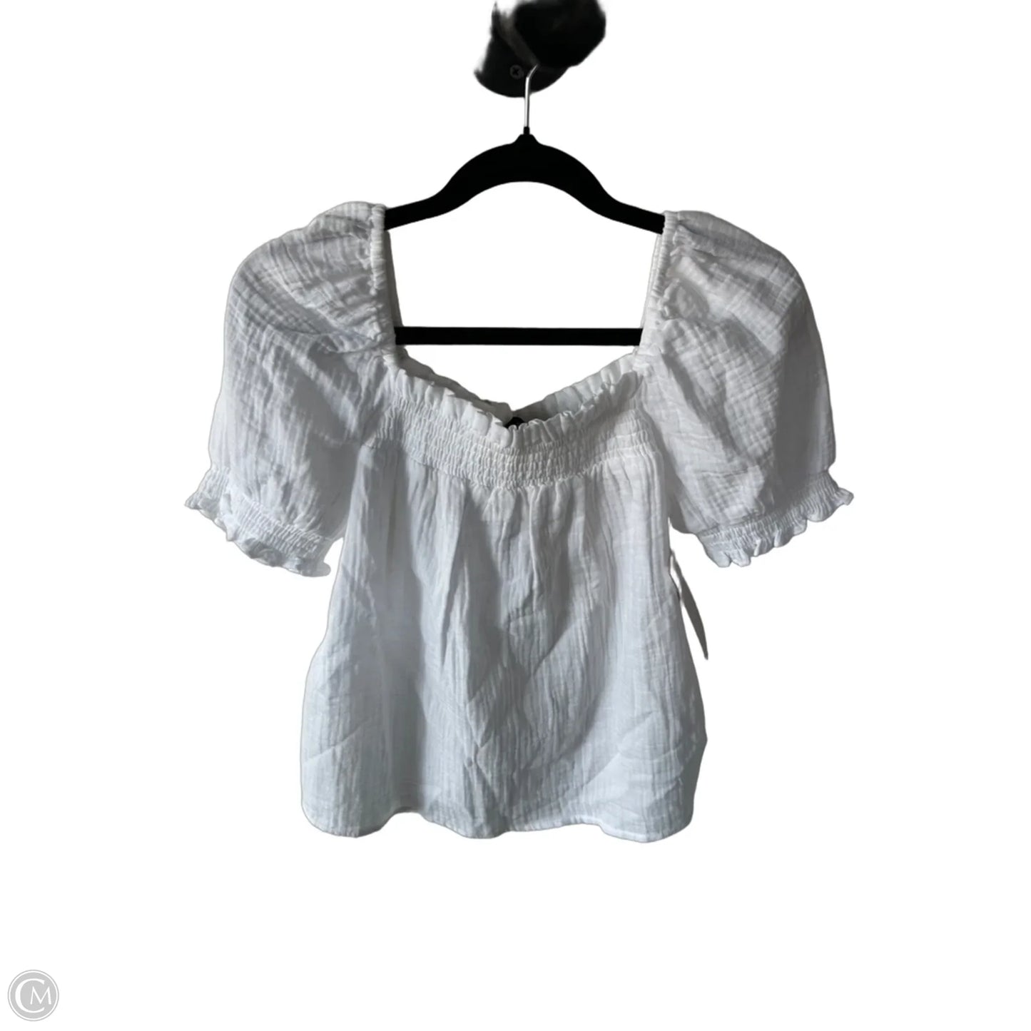 Top Short Sleeve By J. Crew In White, Size: Xs