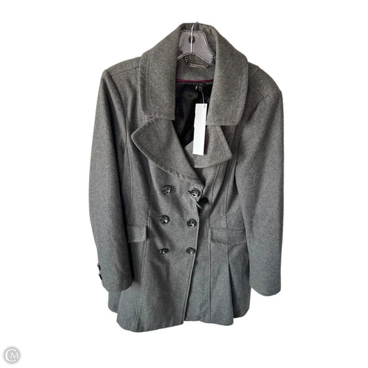 Coat Peacoat By White House Black Market In Grey, Size: L