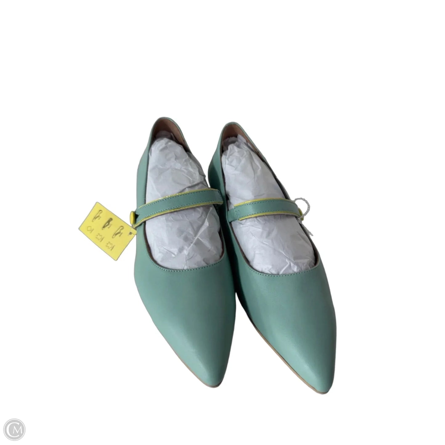 Shoes Flats By Fly London In Green & Yellow, Size: 7.5
