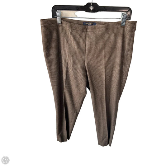 Pants Dress By Brooks Brothers In Brown & Tan, Size: 12