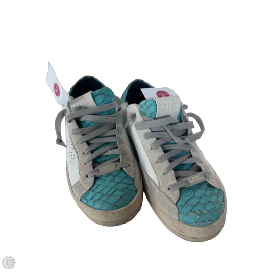 Shoes Sneakers By P448 In Blue & White, Size: 7.5