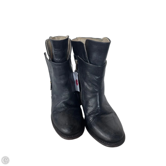 Boots Ankle Heels By Freebird In Black, Size: 8