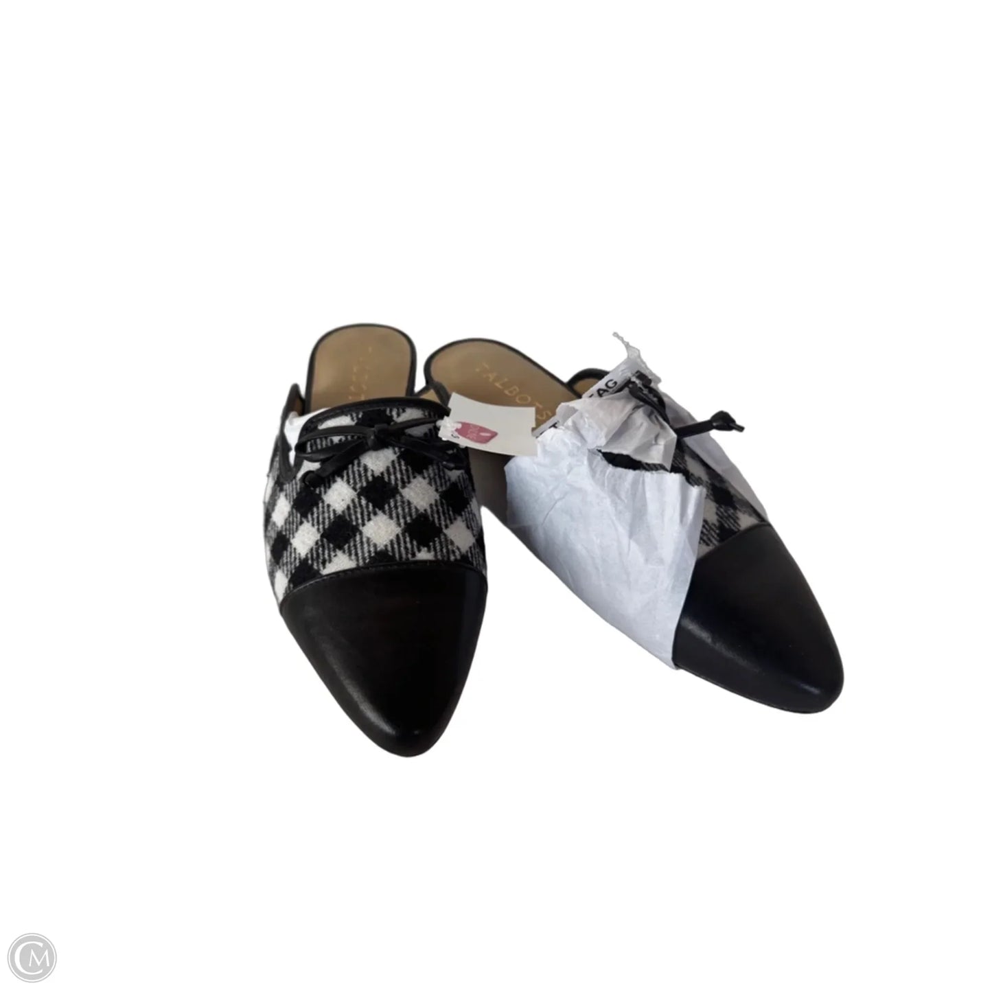 Shoes Flats By Talbots In Black & White, Size: 5