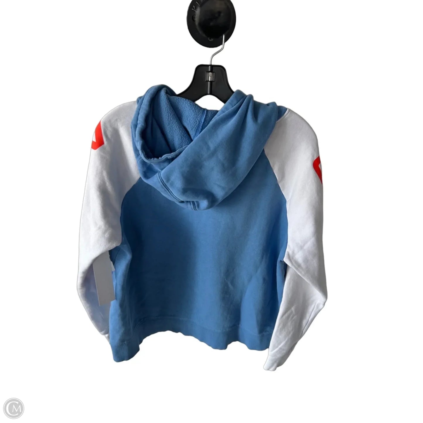 Sweatshirt Hoodie By Under Armour In Blue & White, Size: Xl