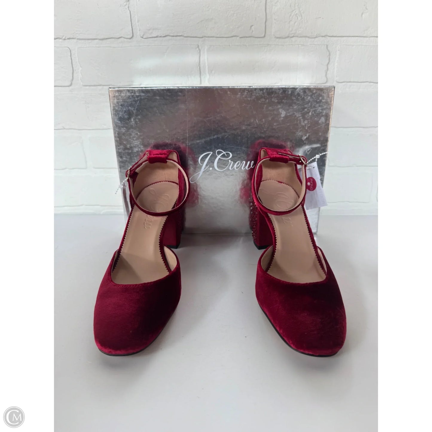 Sandals Heels Block By J. Crew In Red, Size: 8