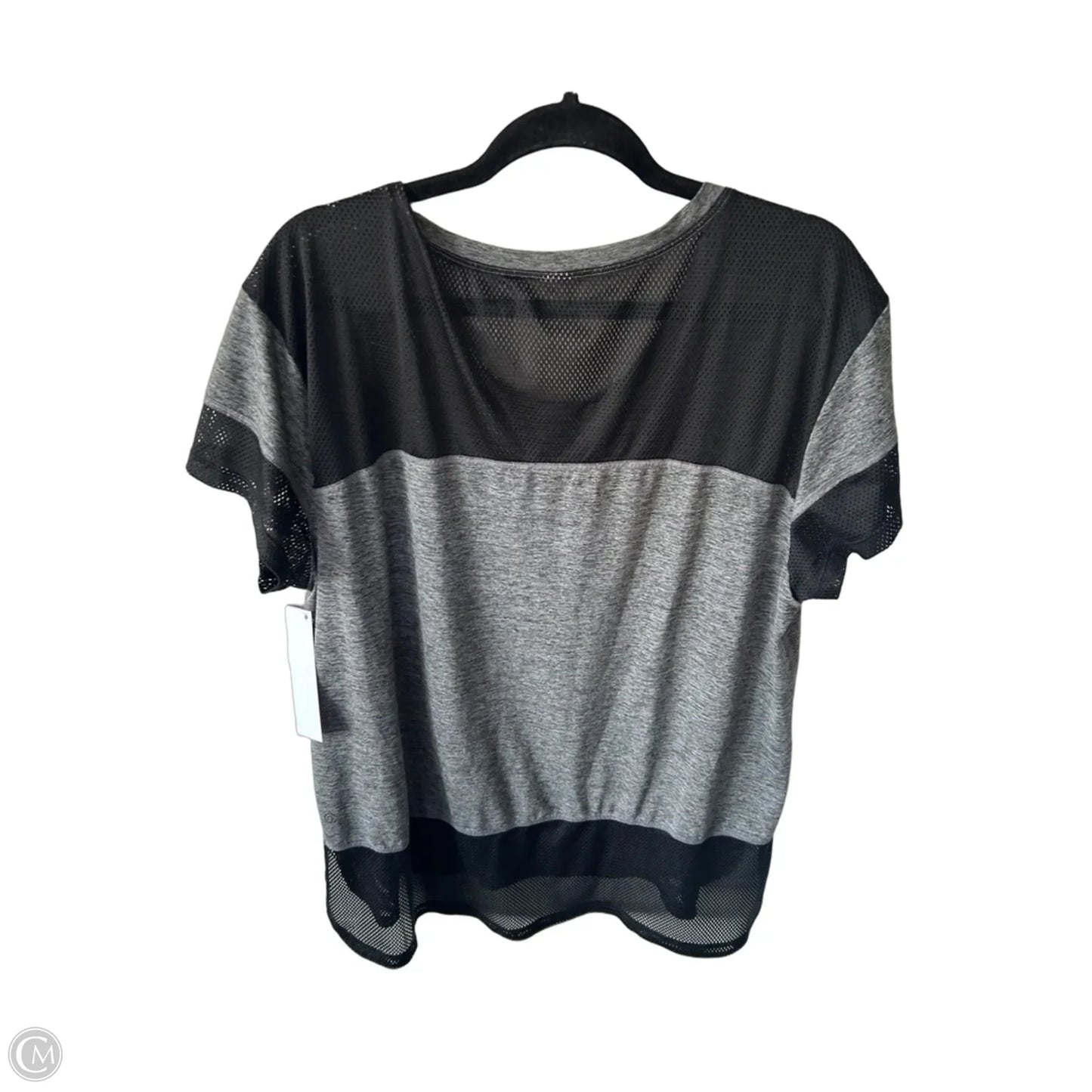 Athletic Top Short Sleeve By C9 By Champion In Black & Grey, Size: Xxl
