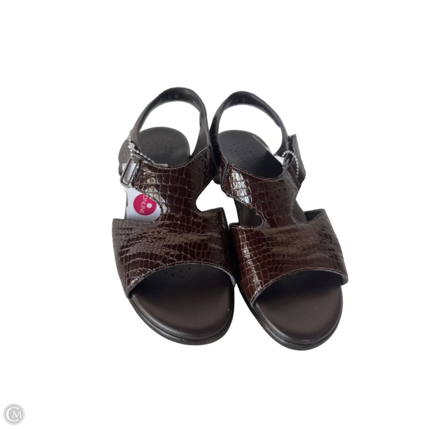 Sandals Heels Block By Sas In Brown, Size: 6