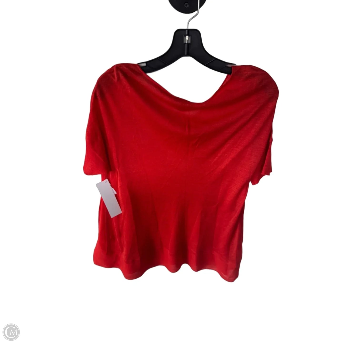 Blouse Short Sleeve By Eileen Fisher In Orange, Size: Xs
