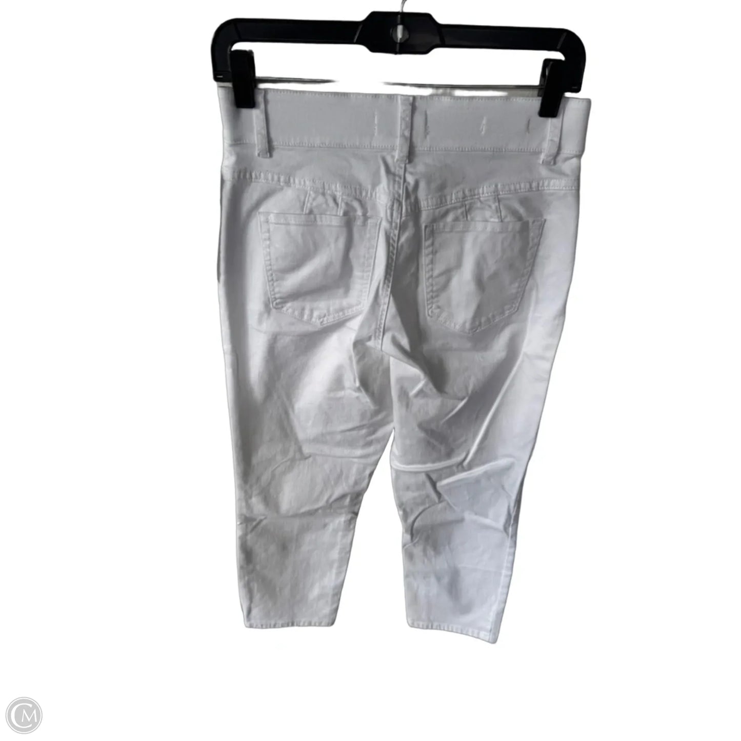 Jeans Cropped By Tribal In White Denim, Size: 6