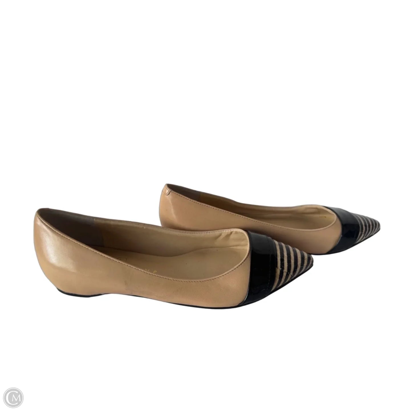 Shoes Flats By Ivanka Trump In Black & Tan, Size: 6.5