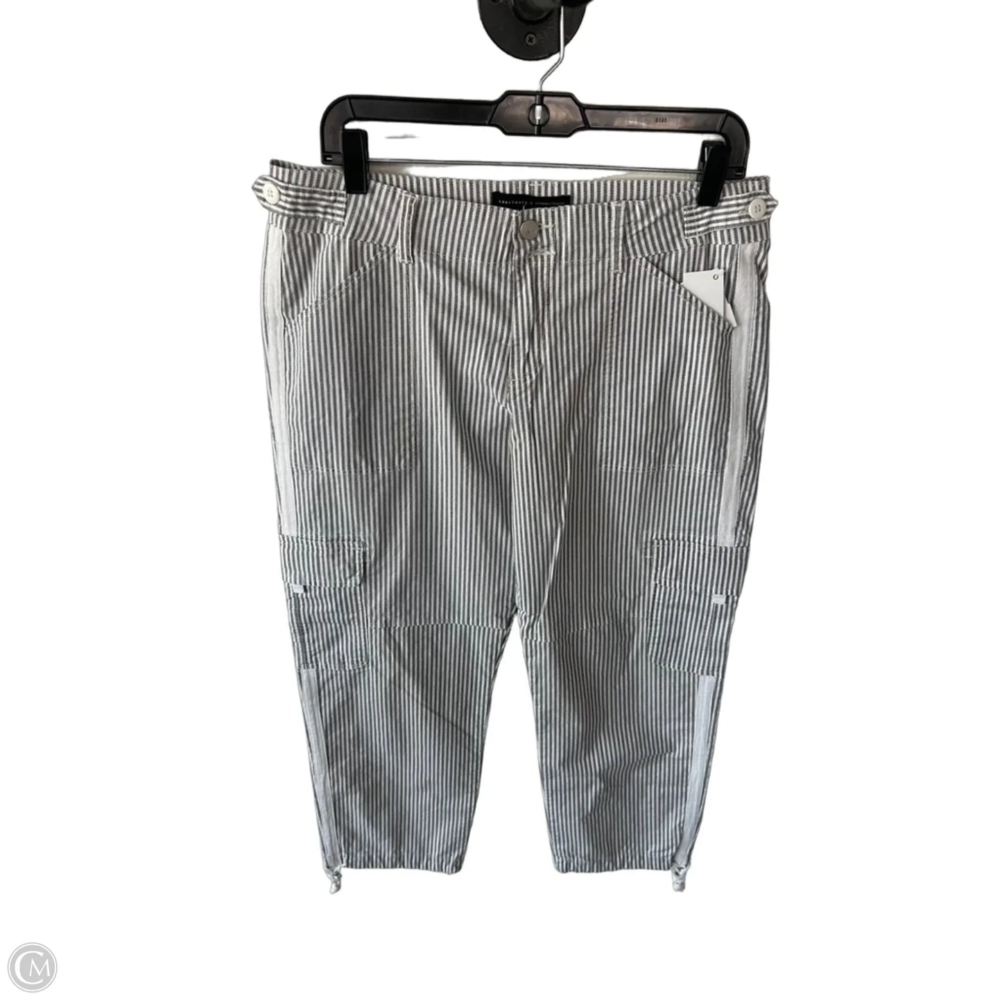 Pants Linen By Sanctuary In Grey & White, Size: 8