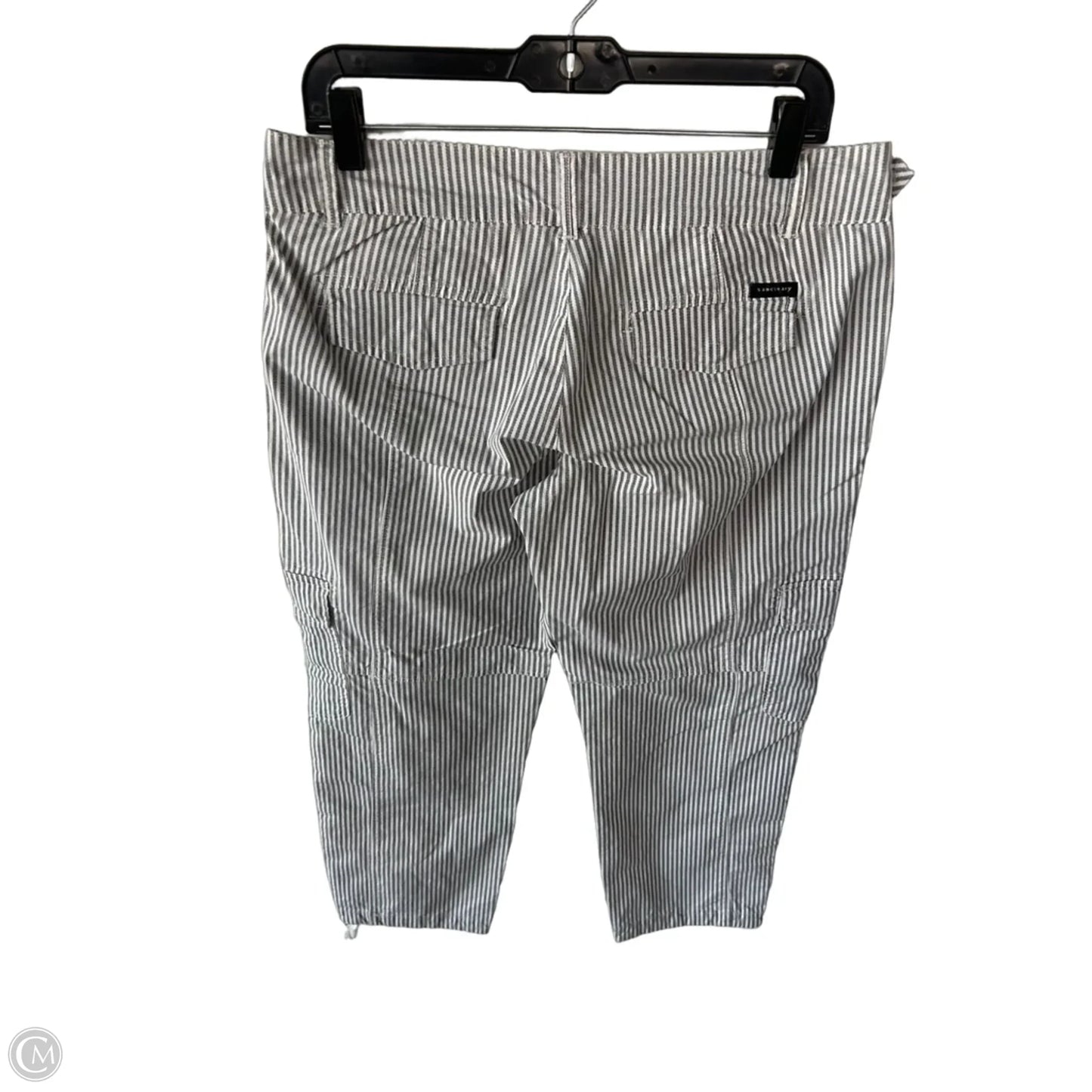 Pants Linen By Sanctuary In Grey & White, Size: 8