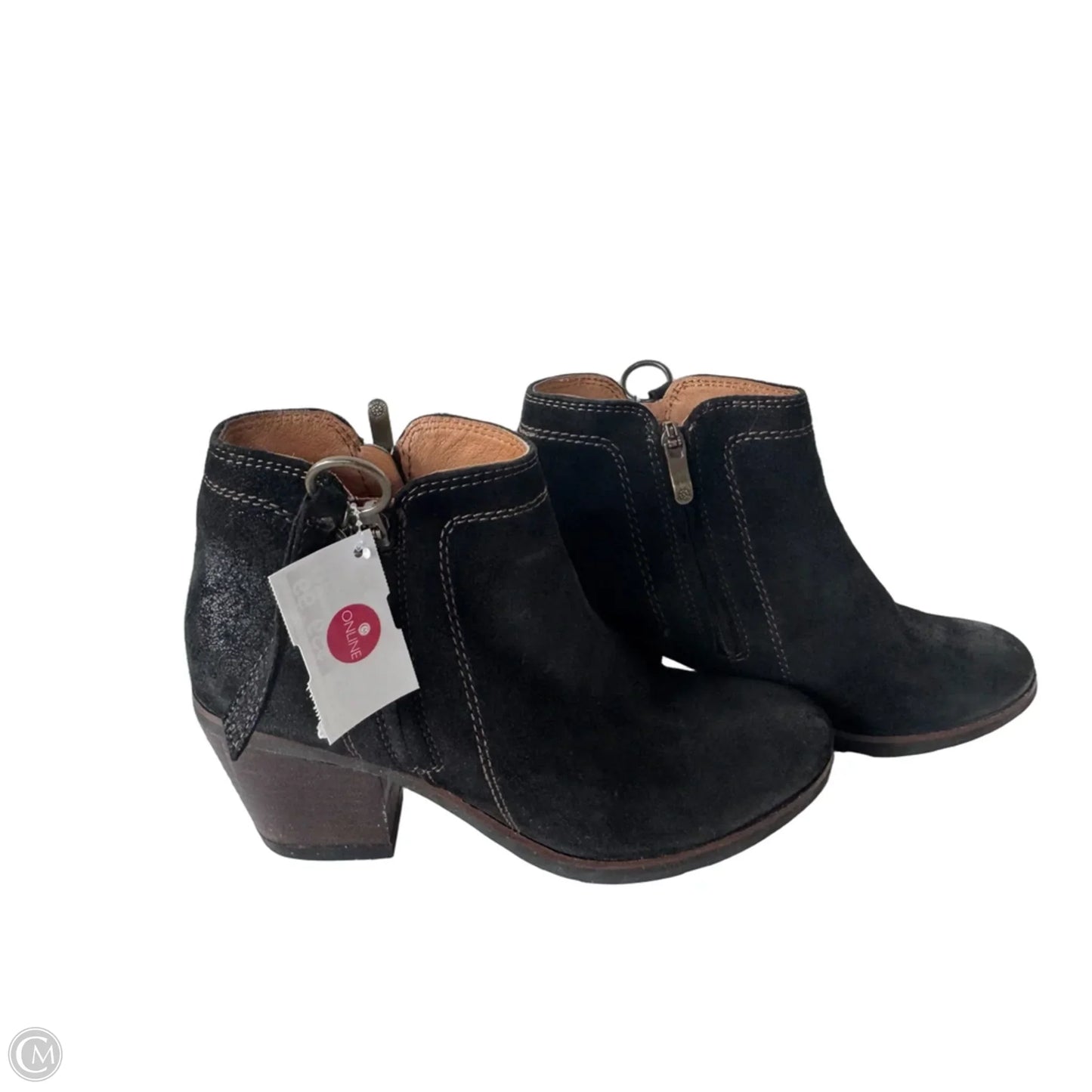 Boots Ankle Heels By Bussola In Black, Size: 10.5