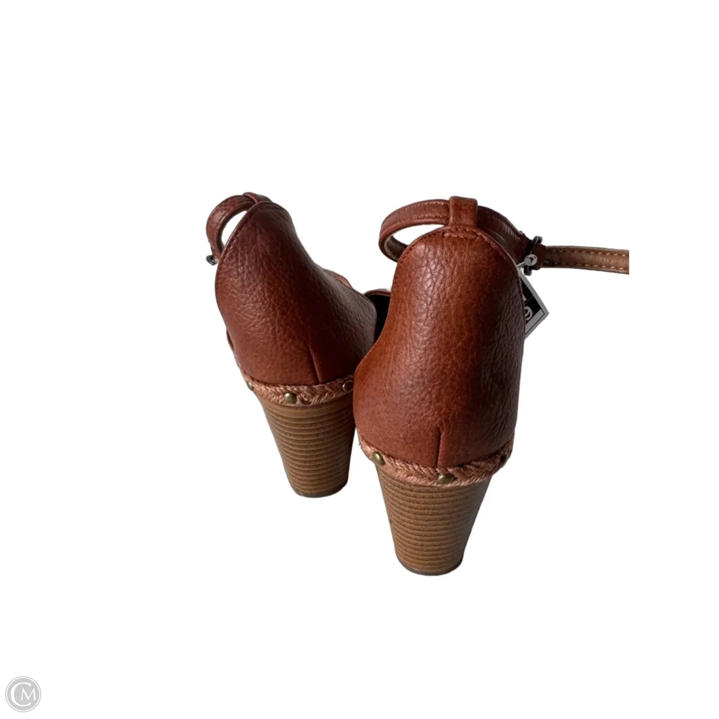 Shoes Heels Wedge By Maurices In Brown, Size: 8.5