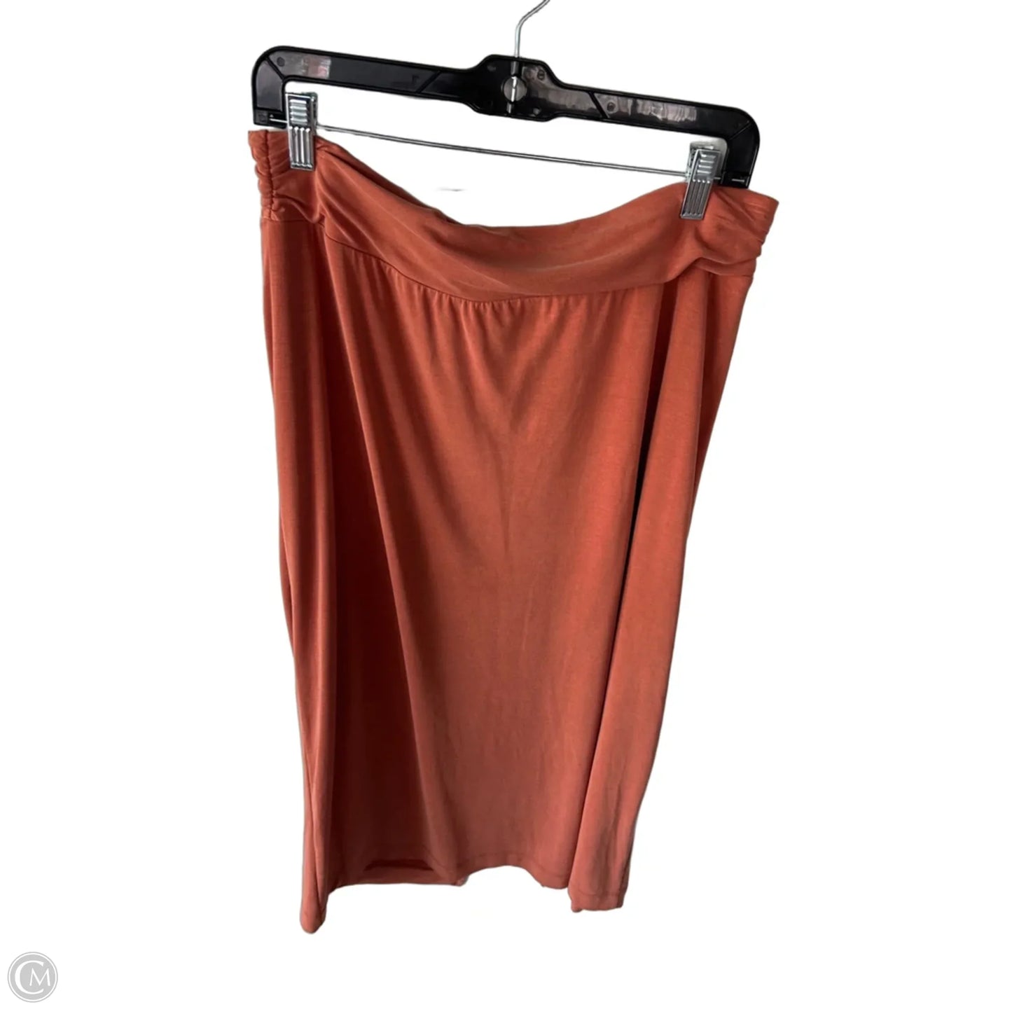Skirt Midi By Anthropologie In Orange, Size: Lp