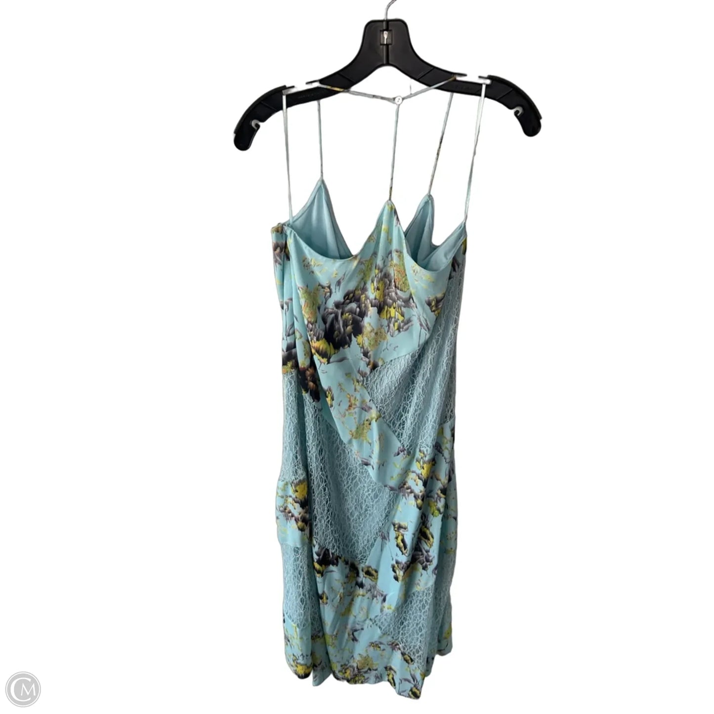 Dress Party Long By Clothes Mentor In Blue & Yellow, Size: M